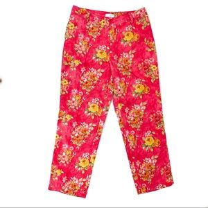 Floral Capris, size 4 , 27 waist
